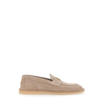 Dolce & Gabbana Loafers, female, Beige, Size: 11 US Casual Mocassin