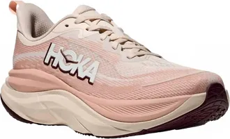 Hoka One One Womens Skyflow Running Shoes In Rose Cream Latte