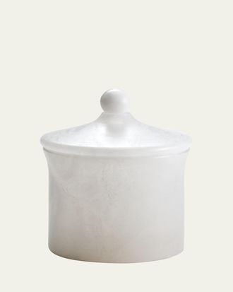 Labrazel Alisa Alabaster Bath Canister, White