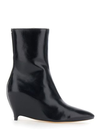 Maison Margiela Black Pointed Ankle Boots