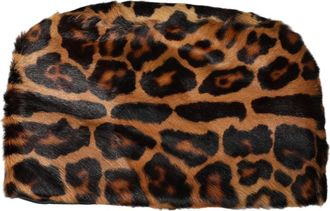 Dolce & Gabbana Bucket Hat - Dames - Hoeden - Bruin - ONE Size - Leer - Accessoires