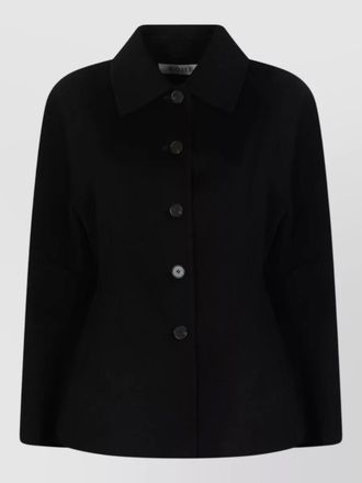 R&oacute;he cashmere wool single breasted coat