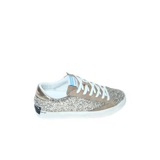 Crime London Platinum Glitter Sneaker - female - Crime London - Sneakers - Beige - 4 UK - Shoes