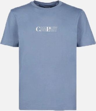 C.P. Company Mens Logo T Shirt - Infinity - Blue - Size: 36