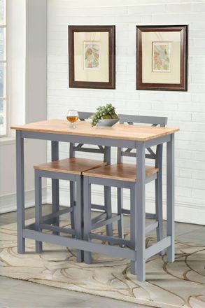 Living and Home Modern Wooden Bar Table without Chairs