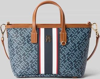 Tommy Hilfiger Henkeltasche in Lederoptik in Dunkelblau, Gr&ouml;&szlig;e 1