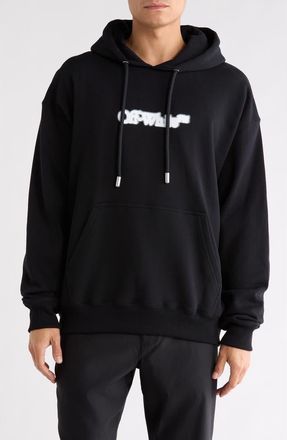 Off-white Spray Arrow Skate Hoodie in Black-White at Nordstrom Rack, Size X-Small