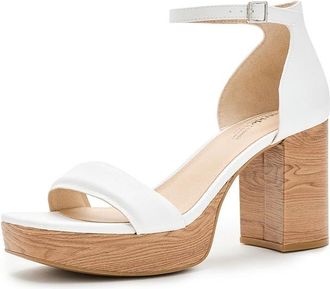 Life Stride Ashland 2 Strappy Sandals Womens Dress Sandals White : 9.5 W (C), Faux Leather/Synthetic