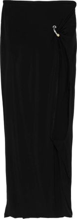 Jean Paul Gaultier Ring-detail Side-split Midi Skirt