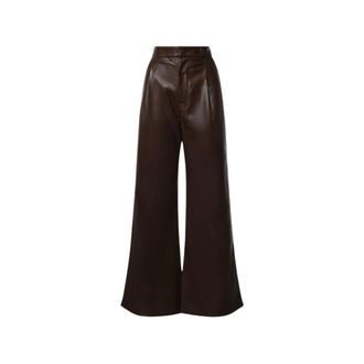 Andamane Sasha Leather Trousers - female - Andamane - Leather Trousers - Brown - M - Trousers