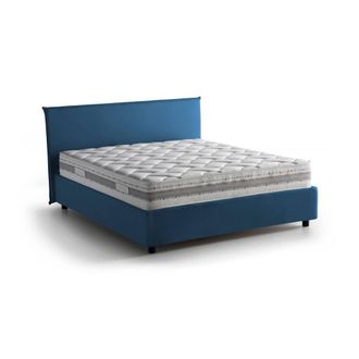 Talamo Italia Cama francesa de tela azul