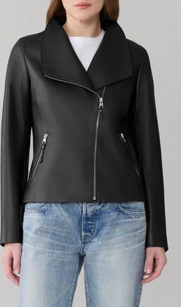 Soia & Kyo Catherine Leather Moto Jacket in Black at Nordstrom, Size X-Small