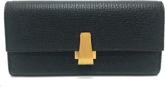 Bottega Veneta Pre-owned Leren Portemonnee - Dames - Vintage Accessoires - Zwart - ONE Size - Leer - Vintage