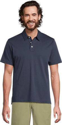 L.L.Bean Comfort Stretch Performance Short Sleeve Polo Slightly Fitted Mens Clothing Chalk Blue : 2XL, Cotton/Polyester