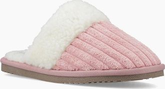 Hush Puppies Womens Hush Puppies Arianna Cord Polyester Womens PINK Slippers - Size: 4
