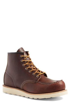 Red Wing Shoes 6 Inch Moc Toe Boot in Brown Leather at Nordstrom, Size 10.5