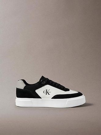 Calvin Klein Signature Sneakers Van Leer En Su&egrave;de