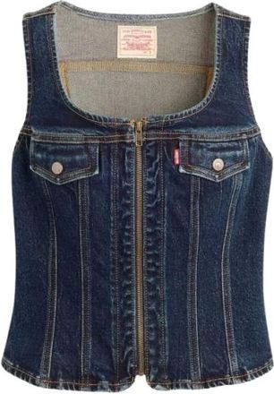 Levi's Chaleco Vintage con Cremallera - Jackets - Mujer - Azul - S