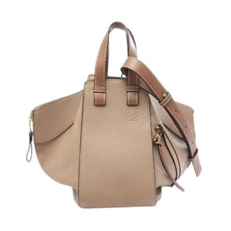 Loewe Pre-owned Hammock Small Leather 2way Bag - Dames - Pre-owned - Beige - Maat: ONE Size Leer