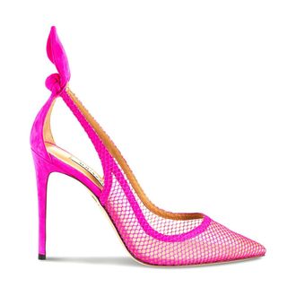 Aquazzura Pumps, female, Pink, Size: 9 US Suede High Heel Pumps