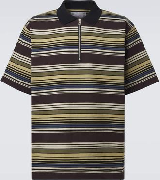 sacai Polo in cotone a righe