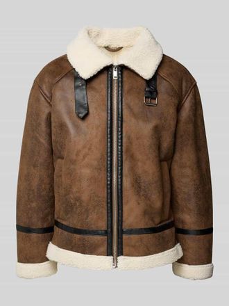 Lindbergh Lindbergh Jacke in Leder-Optik in Mittelbraun, Gr&ouml;&szlig;e XL