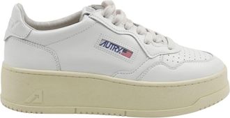 Autry Medalist Platform - Dames - Sneakers - Wit - 40 EU - Leer - Schoenen