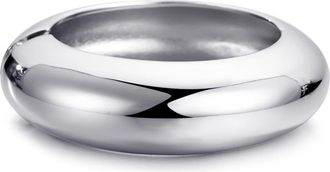 Adornia Chunky Domed Hinged Bangle Bracelet in Silver at Nordstrom Rack