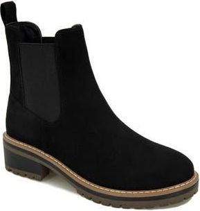 Kensie Khai Bootie in Black Microfiber at Nordstrom Rack, Size 6.5