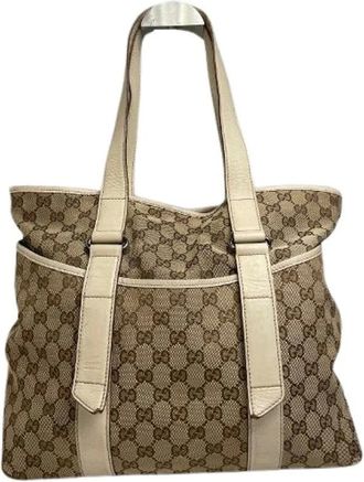 Gucci Pre-owned Tote Bags, female, Brown, Size: ONE SIZE Pre-owned Vintage Tote Bag