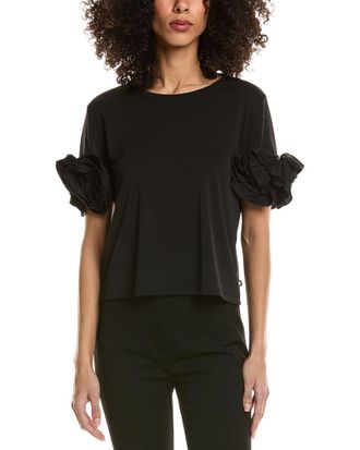 Karl Lagerfeld Ruffle Sleeve Top