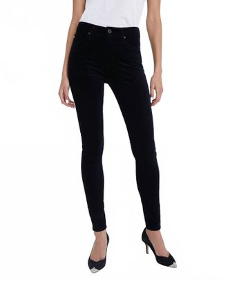 AG - Adriano Goldschmied Farrah Skinny High Rise Jeans In Super Black