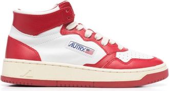 Autry Red Color-Block Medalist Sneakers