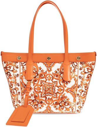 Dolce & Gabbana Small Atene Majolica-print Tote Bag