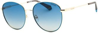 Polaroid PLD 6215/S/X 0LKS Z7 Gold Blue/Blue Gradient Polarized