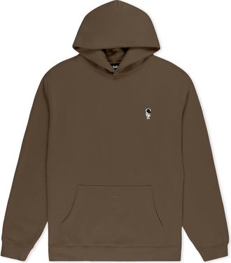 Dalix Astronaut Relaxed Midweight Fleece Pullover Hoodie in Walnut at Nordstrom, Size Xx-Large