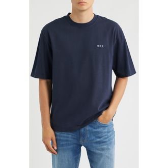 Wax London Milton Varsity T-Shirt in Navy at Nordstrom, Size X-Large