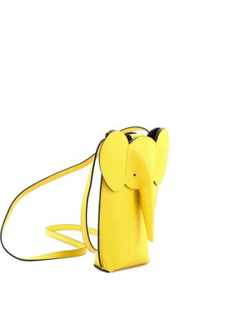 Loewe Elephant Pocket Leather crossbody bag - Giallo
