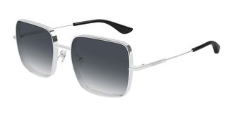 Alexander McQueen AM0564S 001 Womens Sunglasses Silver Size 55