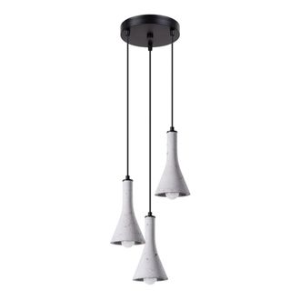 Sollux Lighting L&aacute;mpara de techo gris concreto alt. 115 cm