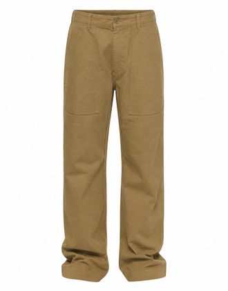 East Harbour Surplus Khaki Cotton Pants With Utility-Inspired Design