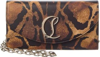 Christian Louboutin Loubi54 Leather Wallet On Chain