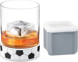 Final Touch Kick-Off Soccer / Football Tumbler with Ice Mould in Clear at Nordstrom