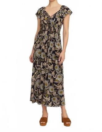 Cleobella Kendall Ankle Dress In Dark Magnolia Print