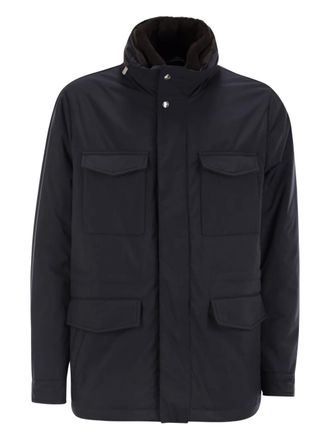 Fedeli Safari jack met afneembare hals - Blauw