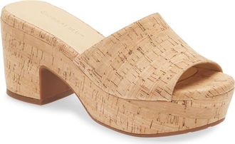 Chocolat Blu Golden Platform Sandal in Cork at Nordstrom, Size 7.5