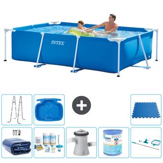 Intex Piscina Con Estructura Rectangular - 260x160x65 Cm - 7-piezas S30102