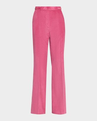 Gabriela Hearst Vesta High-Waist Cotton Corduroy Pants