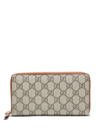 Gucci GG Supreme zippy wallet - women - PVC - One Size - Neutrals