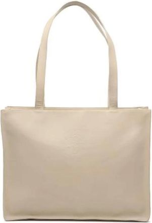 Chanel Pre-owned Tote Bags, female, Beige, Size: ONE SIZE Pre-owned Lambskin Tote Bag